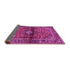 Sideview of Medallion Pink Traditional Rug, tr3125pnk