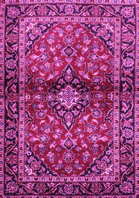 Medallion Pink Traditional Rug, tr3125pnk