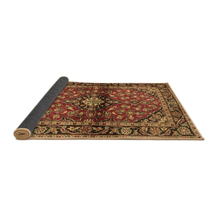 Sideview of Medallion Brown Traditional Rug, tr3125brn