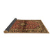 Sideview of Medallion Brown Traditional Rug, tr3125brn