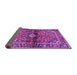 Sideview of Medallion Purple Traditional Rug, tr3125pur