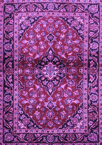 Medallion Purple Traditional Rug, tr3125pur