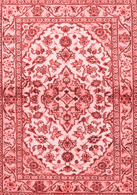 Medallion Red Traditional Rug, tr3126red