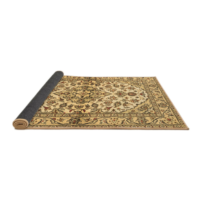 Sideview of Medallion Brown Traditional Rug, tr3126brn