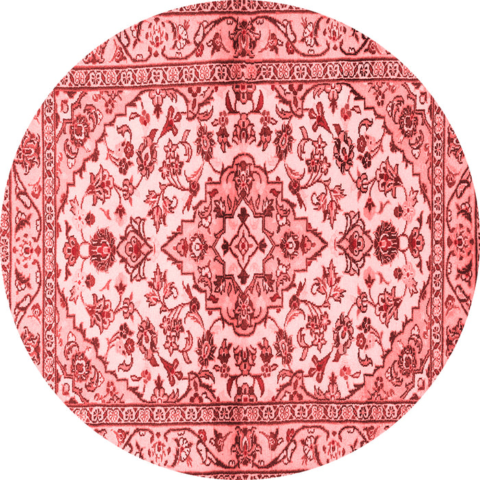 Medallion Red Traditional Rug, tr3126red