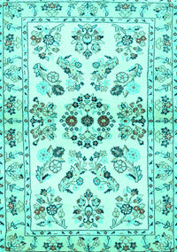 Persian Turquoise Traditional Rug, tr3127turq