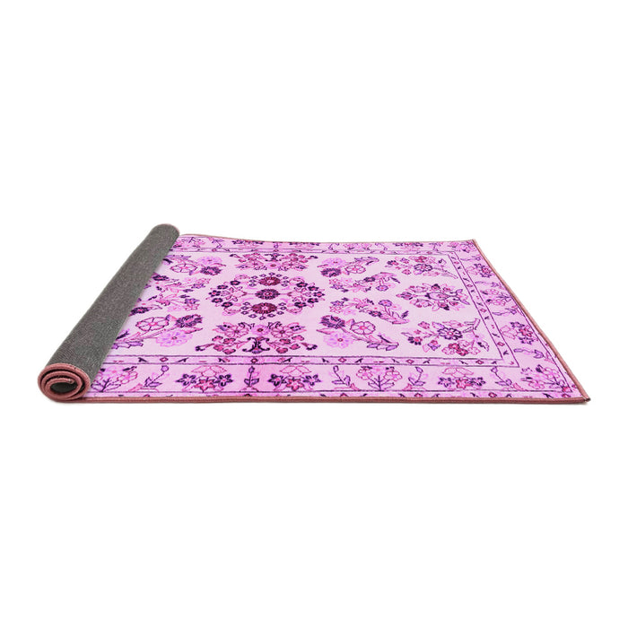 Sideview of Persian Pink Traditional Rug, tr3127pnk