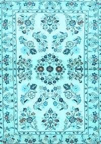 Persian Light Blue Traditional Rug, tr3127lblu