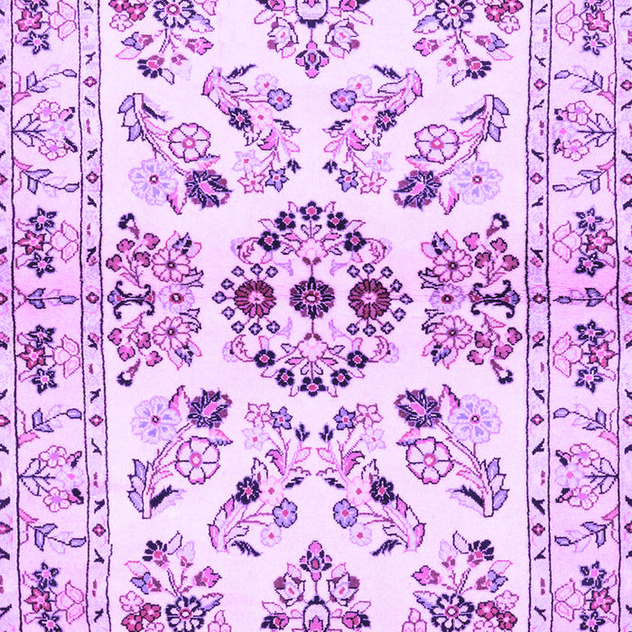Machine Washable Persian Purple Traditional Area Rugs, wshtr3127pur