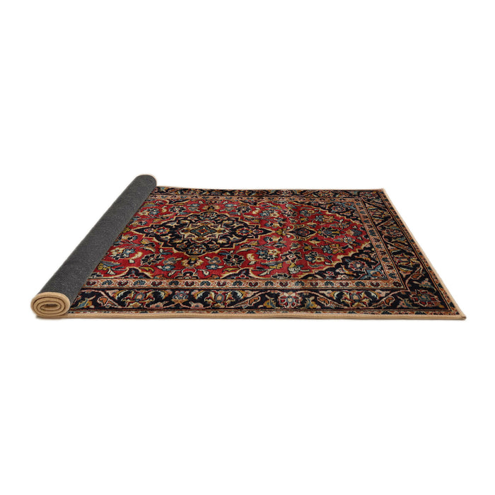 Sideview of Traditional Deep Red Persian Rug, tr3128