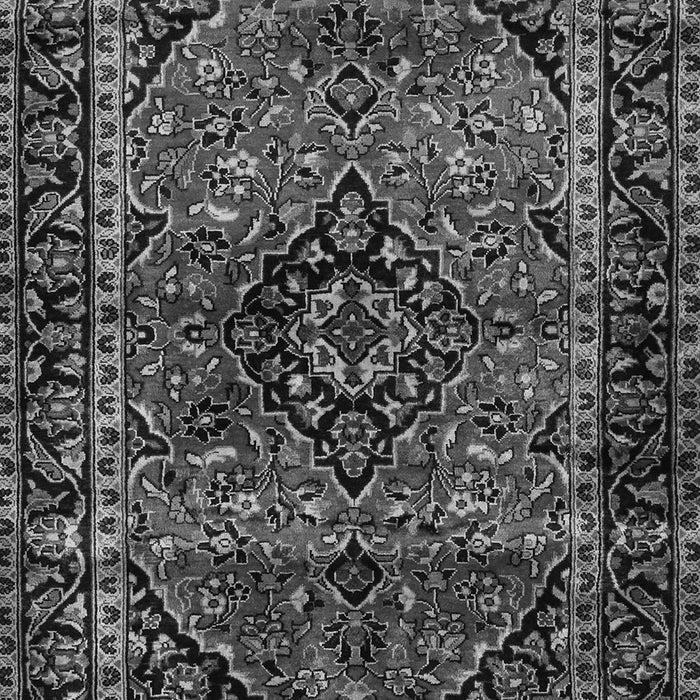 Serging Thickness of Machine Washable Persian Gray Traditional Rug, wshtr3128gry