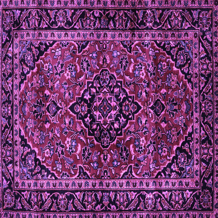 Square Persian Purple Traditional Rug, tr3128pur
