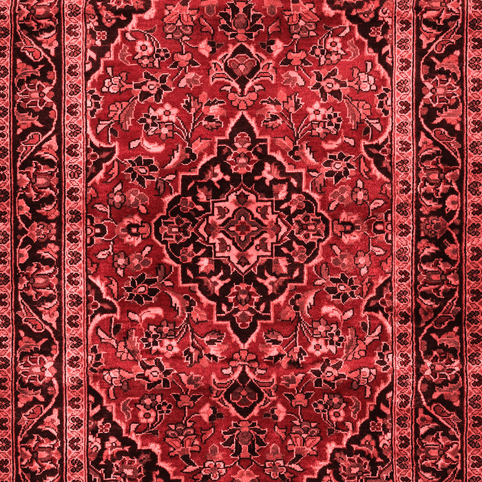 Machine Washable Persian Red Traditional Rug, wshtr3128red