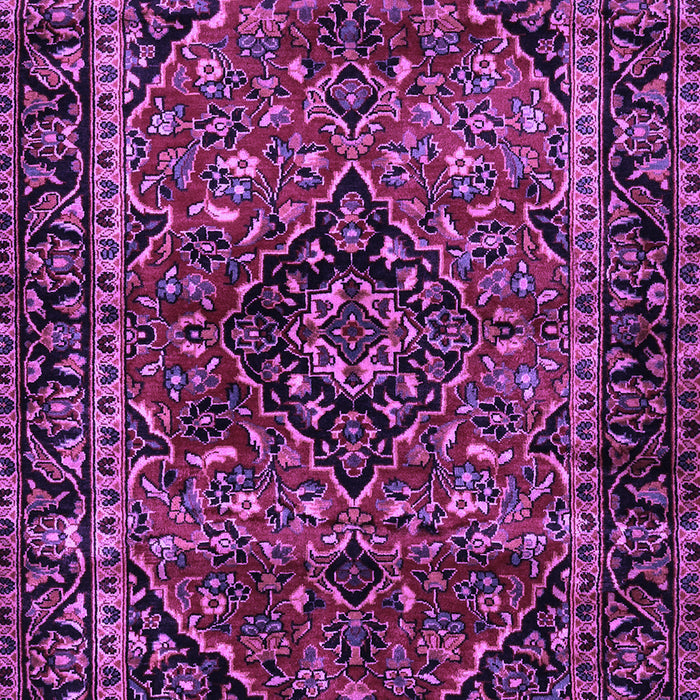 Machine Washable Persian Purple Traditional Area Rugs, wshtr3128pur