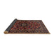 Sideview of Traditional Deep Red Persian Rug, tr3129