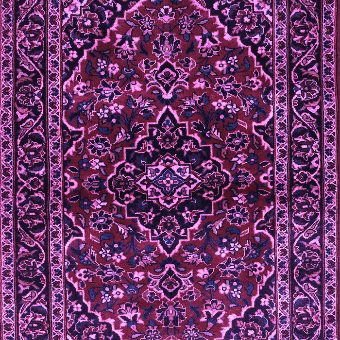 Machine Washable Persian Purple Traditional Area Rugs, wshtr3129pur