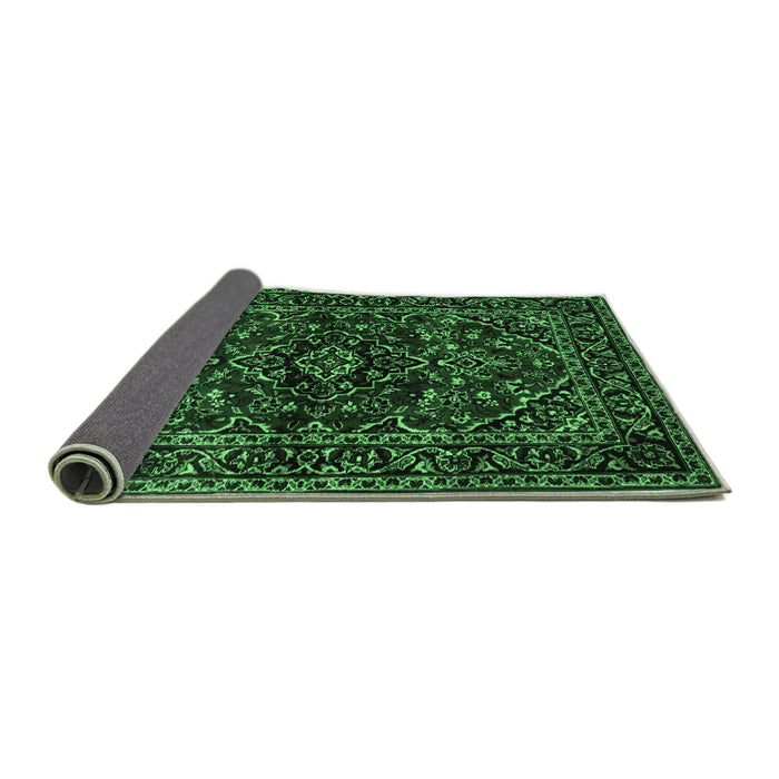 Sideview of Persian Emerald Green Traditional Rug, tr3129emgrn