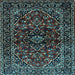 Square Persian Light Blue Traditional Rug, tr3129lblu