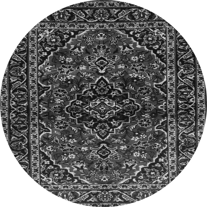 Machine Washable Persian Gray Traditional Rug, wshtr3129gry