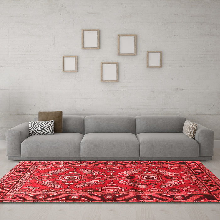 Traditional Red Washable Rugs