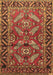 Machine Washable Persian Brown Traditional Rug, wshtr312brn