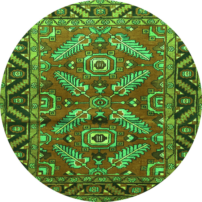 Machine Washable Persian Green Traditional Area Rugs, wshtr312grn