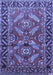 Machine Washable Persian Blue Traditional Rug, wshtr312blu