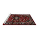 Sideview of Machine Washable Traditional Brown Rug, wshtr3130