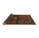 Sideview of Persian Brown Traditional Rug, tr3130brn