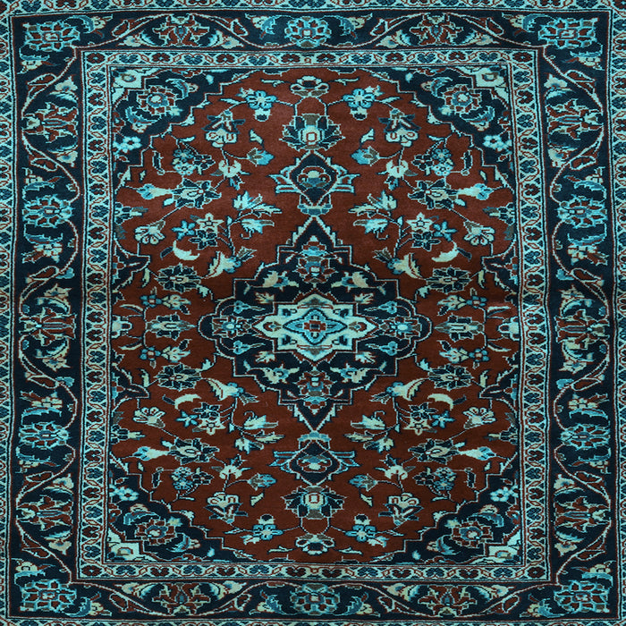Square Persian Light Blue Traditional Rug, tr3130lblu