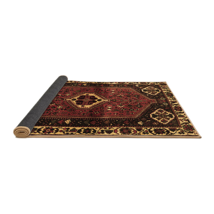 Sideview of Persian Brown Traditional Rug, tr3131brn