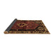Sideview of Persian Brown Traditional Rug, tr3131brn