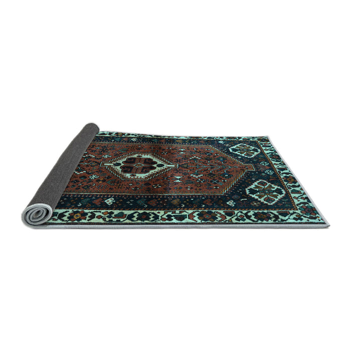 Sideview of Persian Light Blue Traditional Rug, tr3131lblu