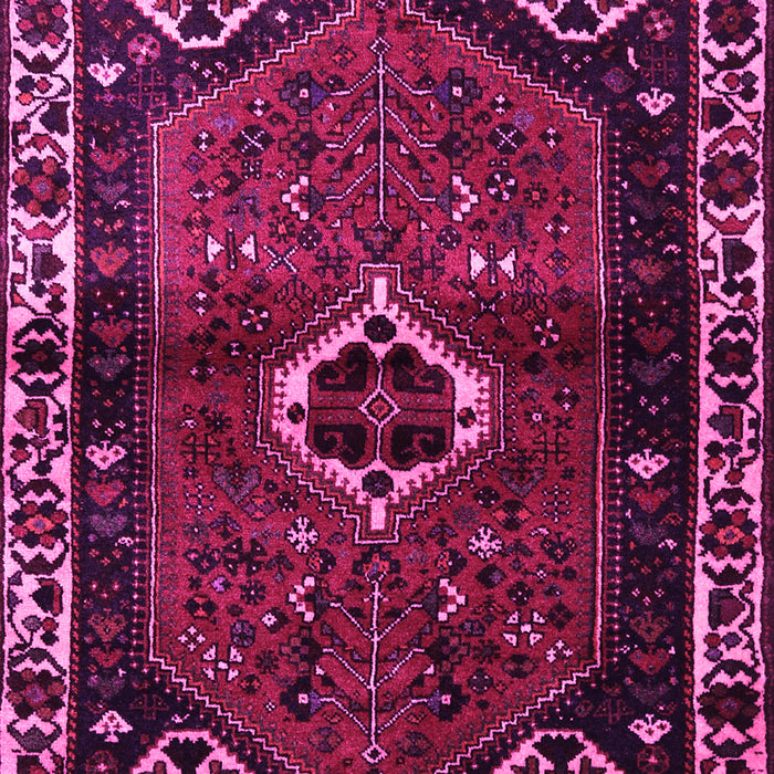 Machine Washable Persian Pink Traditional Rug, wshtr3131pnk