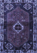 Machine Washable Persian Blue Traditional Rug, wshtr3131blu