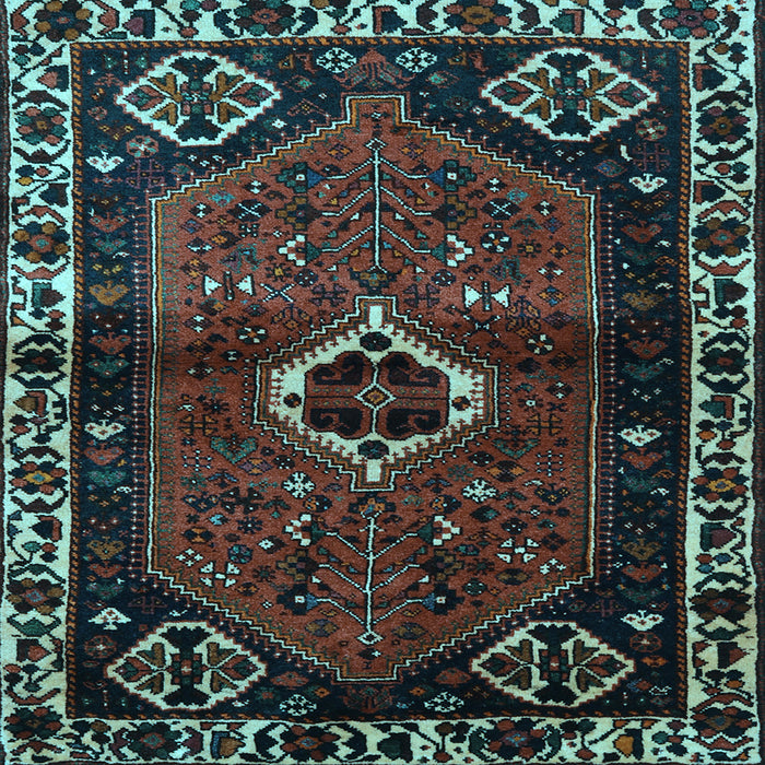 Square Persian Light Blue Traditional Rug, tr3131lblu
