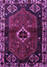 Machine Washable Persian Purple Traditional Area Rugs, wshtr3131pur