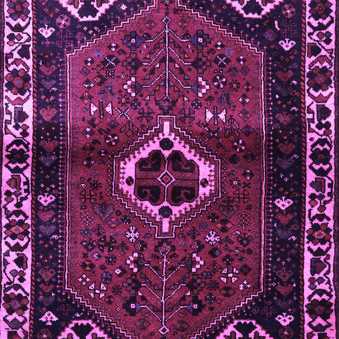 Machine Washable Persian Purple Traditional Area Rugs, wshtr3131pur