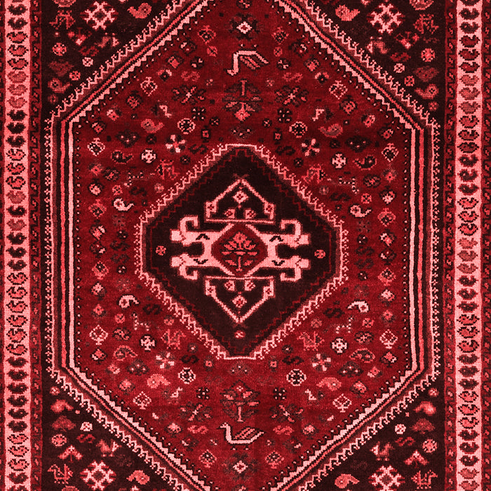 Machine Washable Persian Red Traditional Rug, wshtr3132red