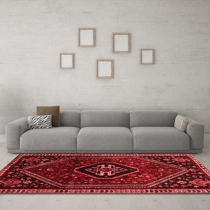 Traditional Red Washable Rugs