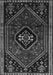 Serging Thickness of Machine Washable Persian Gray Traditional Rug, wshtr3132gry