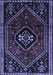 Machine Washable Persian Blue Traditional Rug, wshtr3132blu