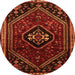 Machine Washable Persian Orange Traditional Area Rugs, wshtr3132org