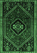 Machine Washable Persian Emerald Green Traditional Area Rugs, wshtr3132emgrn