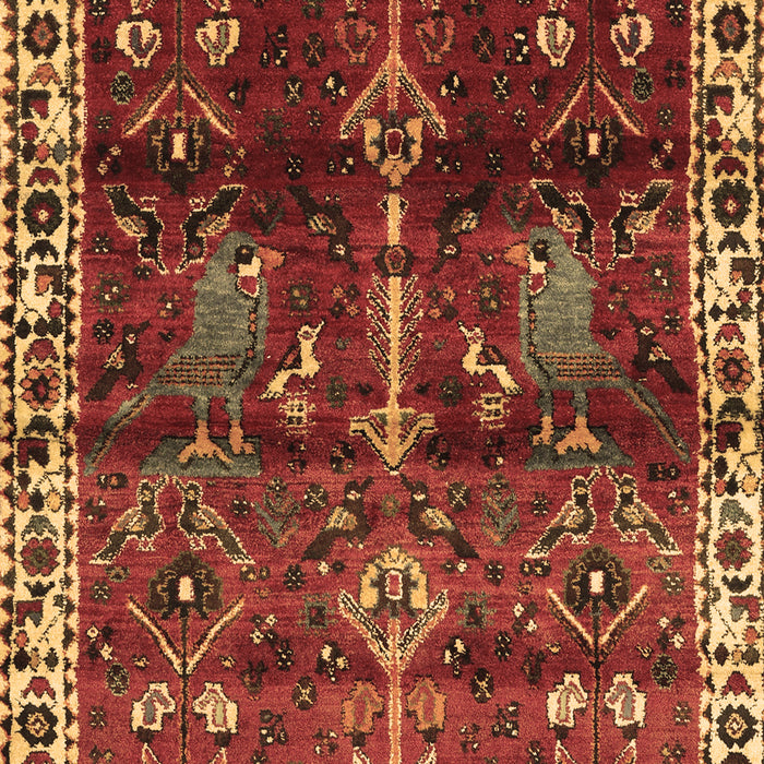 Machine Washable Persian Brown Traditional Rug, wshtr3133brn