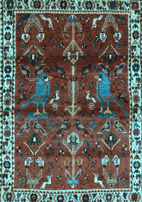 Persian Light Blue Traditional Rug, tr3133lblu