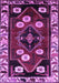 Machine Washable Persian Purple Traditional Area Rugs, wshtr3134pur