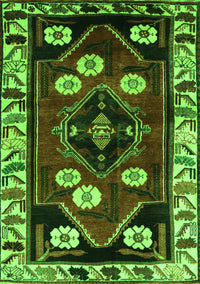 Persian Green Traditional Rug, tr3134grn