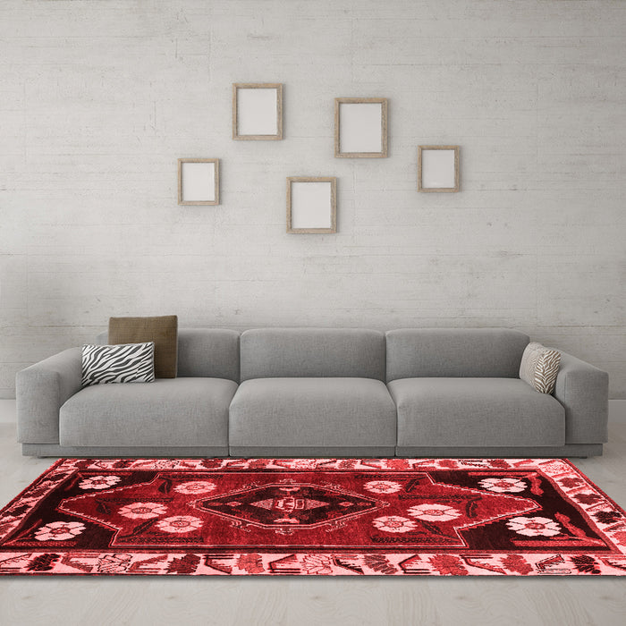 Traditional Red Washable Rugs