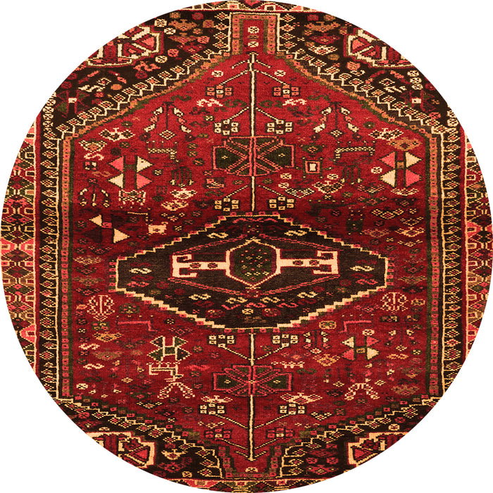 Square Persian Orange Traditional Rug, tr3135org